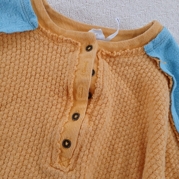 out from under ♡ cropped felt & waffle knit long sleeve top - Picture 4 of 12